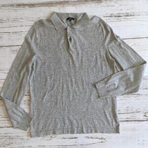 Gap Gray Sweater with Collar as Medium